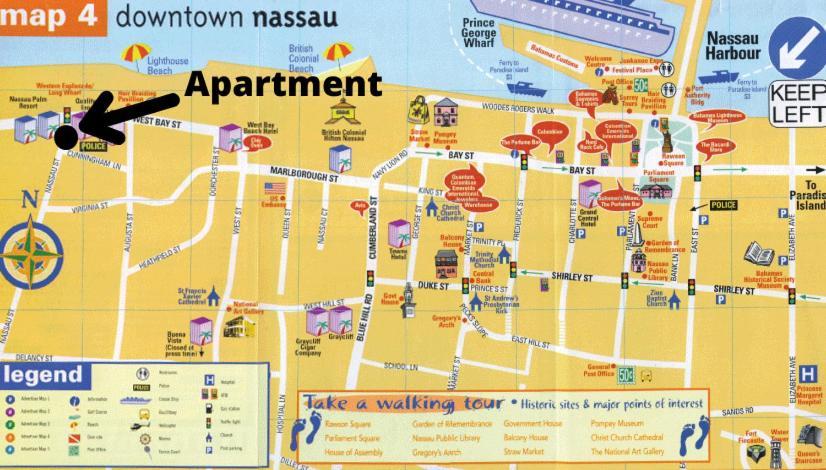 Apartment In Downtown At The Beach Νασάου Εξωτερικό φωτογραφία
